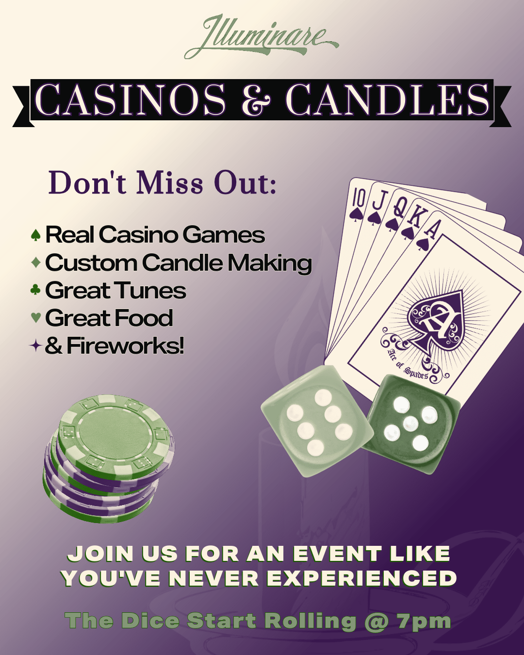 Casinos & Candles: A Curated Life Charity Event | 8.1.2026 - Illuminare by MAD