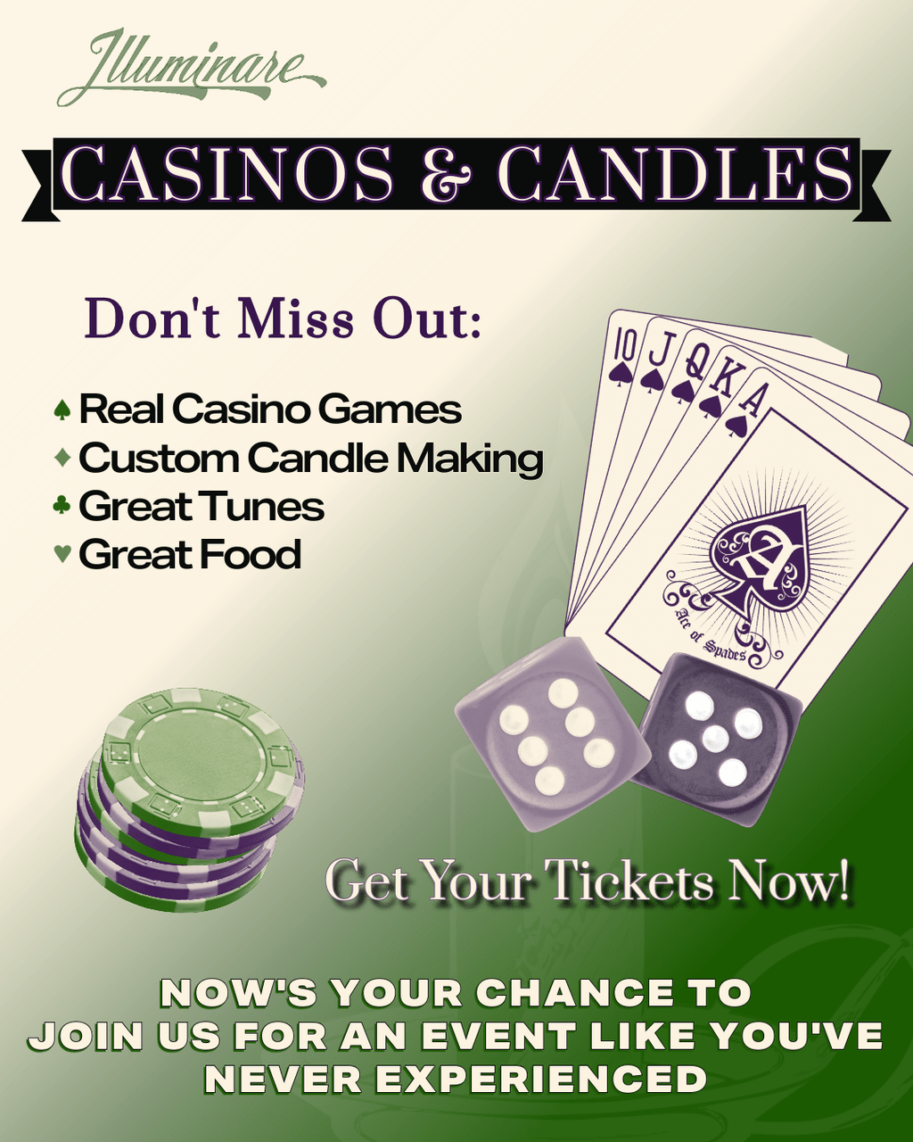Casinos & Candles: A Curated Life Charity Event | 8.1.2026 - Illuminare by MAD