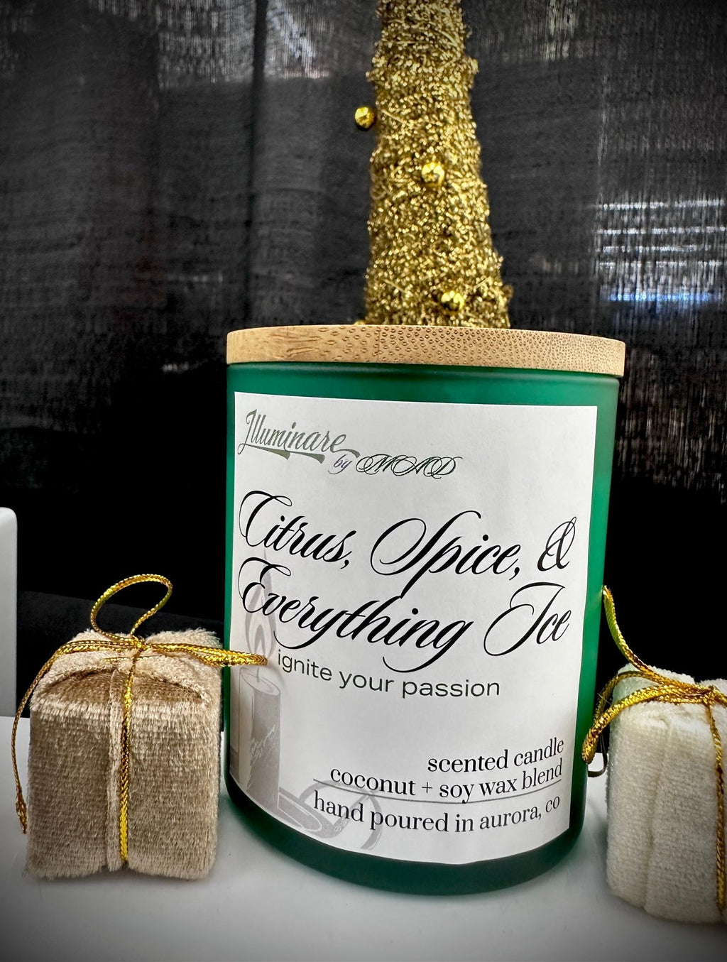 Citrus, Spice, & Everything Ice - Solstice Single Wick Candle - Illuminare by MAD