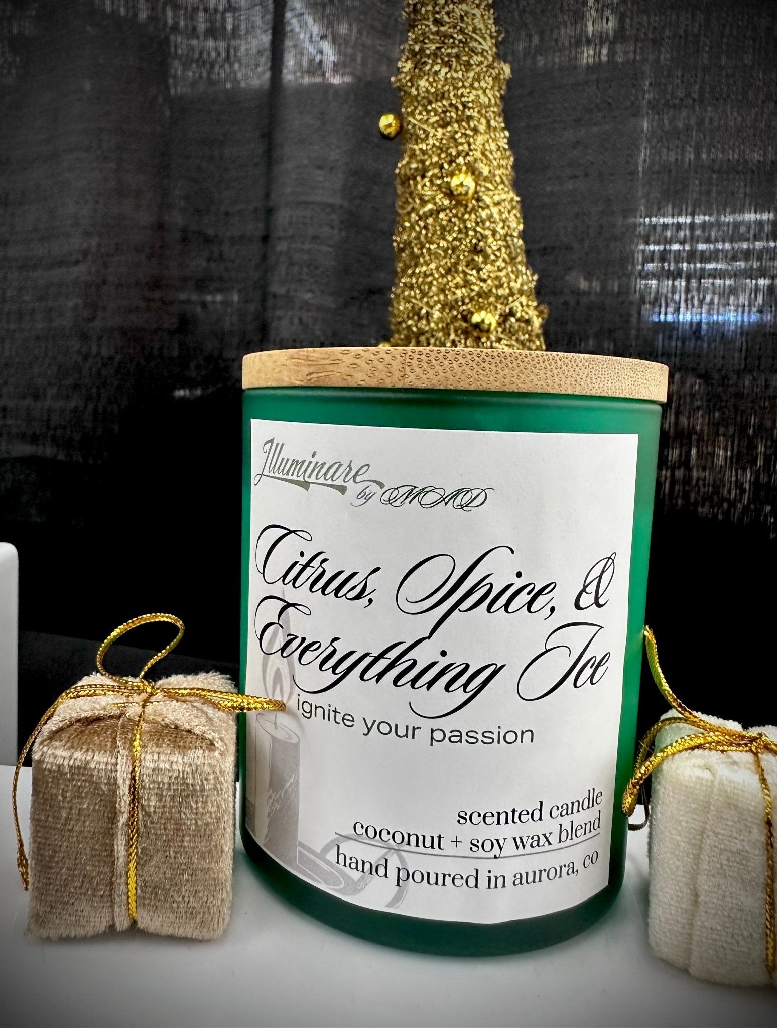 Citrus, Spice, & Everything Ice - Solstice Single Wick Candle - Illuminare by MAD