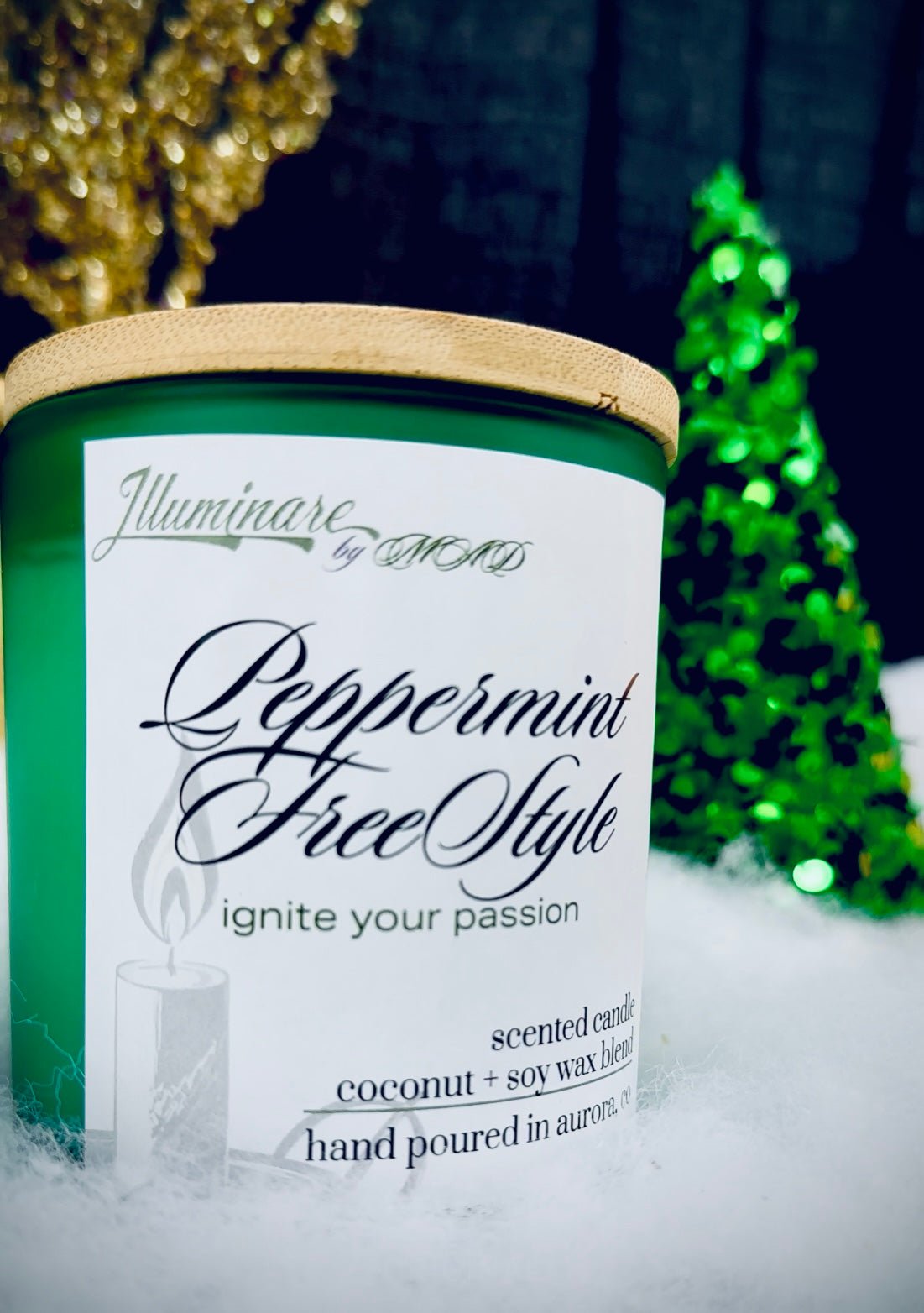 Peppermint Freestyle - Solstice Single Wick Candle - Illuminare by MAD