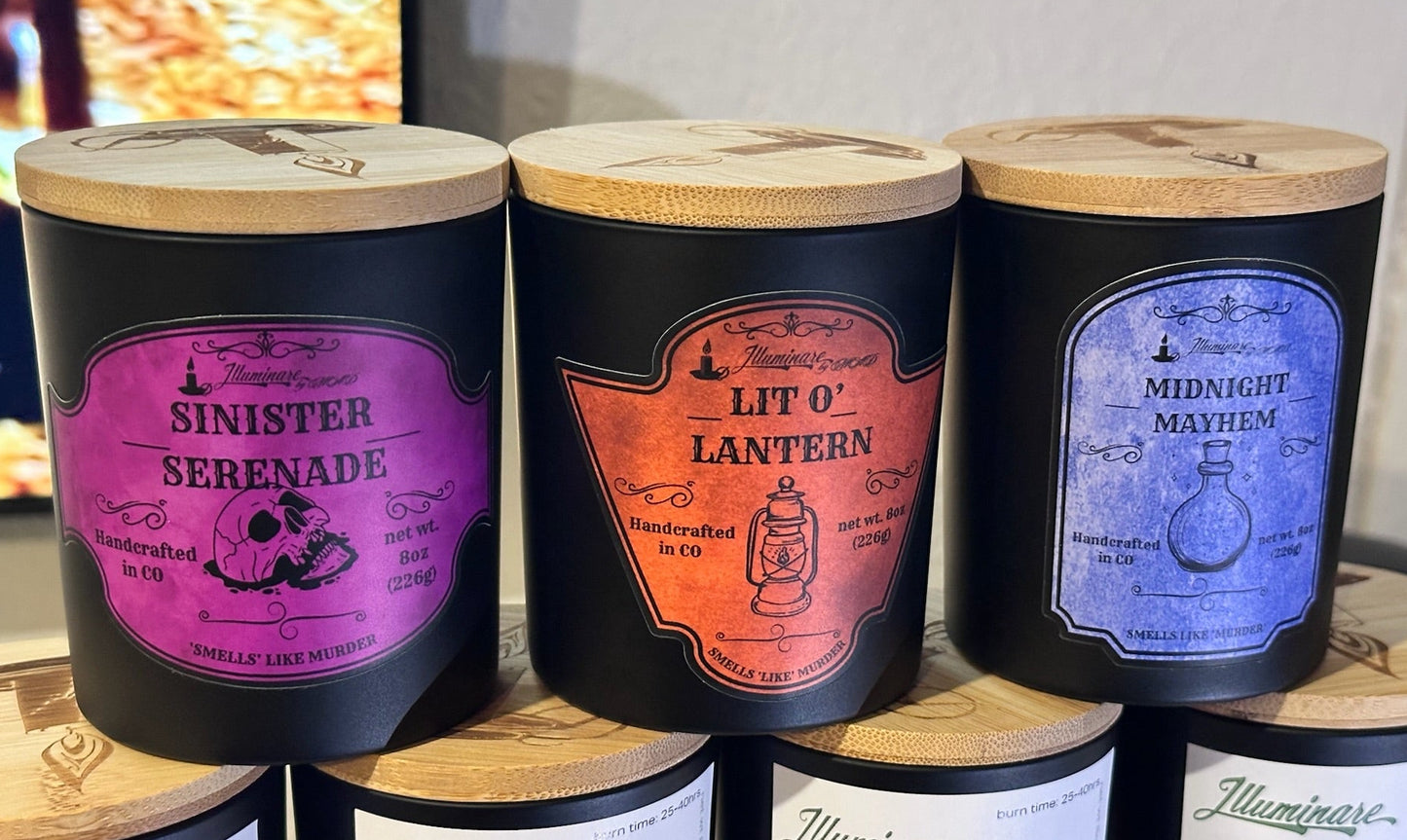 Sinister Serenade - Equinox Single Wick Candle - Illuminare by MAD