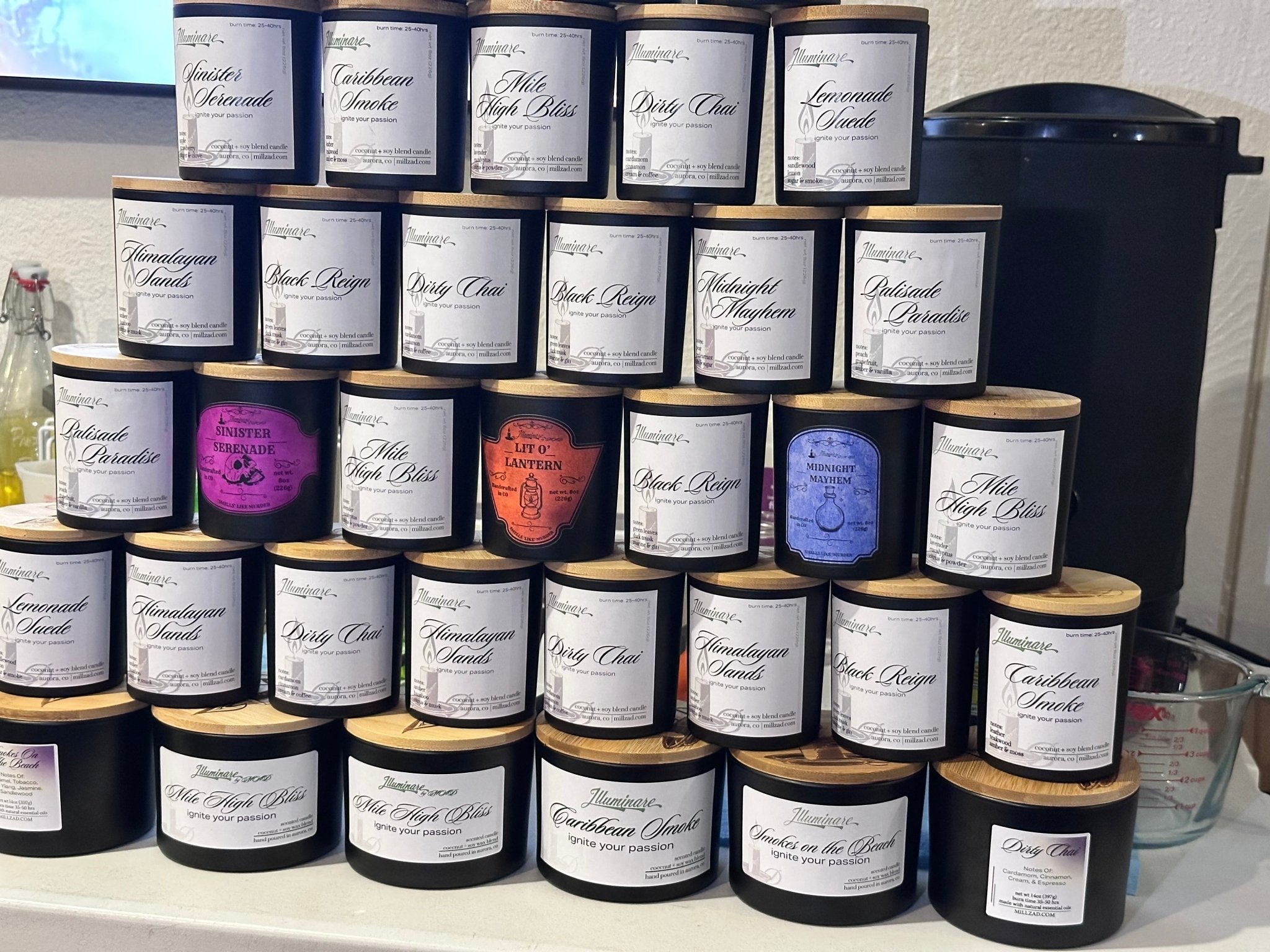 Sinister Serenade - Equinox Three Wick Candle - Illuminare by MAD